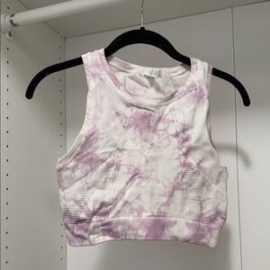 Offline by Aerie Women's Purple Tie-Dye Crop Top
